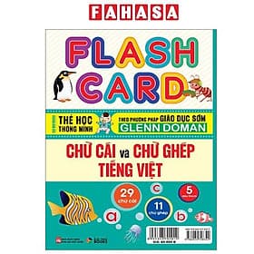 Flash Card - Thẻ Học Thông Minh Theo Phương Pháp Giáo Dục Sớm Glenn Doman - Chữ Cái Và Chữ Ghép Tiếng Việt - Minh Thông