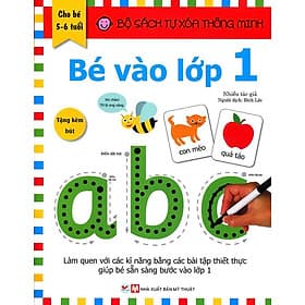 Bộ Sách Tự Xóa Thông Minh - Bé Vào Lớp 1 - Minh Minh