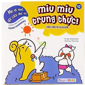 Sách Ehon Miu Bé Nhỏ Học Cách Ứng Xử Song Ngữ - Miu Miu Trung Thực! - Nam Việt