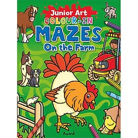 Junior Art Colour-in Mazes: On the Farm - Nam Phương