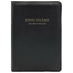 Kinh Thánh - Cựu Ước Và Tân Ước - Bìa Da - Màu Đen Có Khóa Kéo