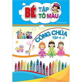 Sách Bé Tập Tô Màu Công Chúa (Tập 4)