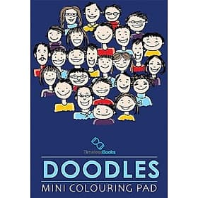 Doodles - Mini Adult Colouring Pad - Tri Thức