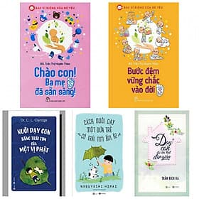 Combo chào con ba mẹ đã sẵn sàng +bước đệm vững chắc vào đời+ nuôi dạy con bằng trái tim của một vị Phật+cách nuôi dạy một đứa trẻ có tái tim ấm áp+dạy con đoi khi thật đơn giản(bản đặc biệt tặng kèm bookmark AHA) - Chao