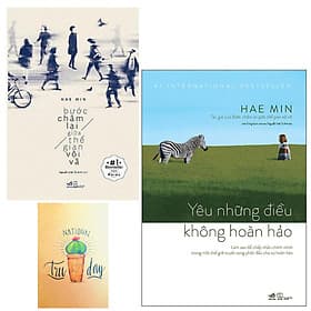 Combo Bước Chậm Lại Giữa Thế Gian Vội Vã và Yêu Những Điều Không Hoàn Hảo ( Tặng Kèm Sổ Tay ) - Nhã Nam