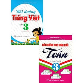 Bồi Dưỡng Tiếng Việt + Bồi Dưỡng Học Sinh Giỏi Toán Lớp 3 - Combo 2 Cuốn - Bám Sát SGK Kết Nối - Hồng Ân
