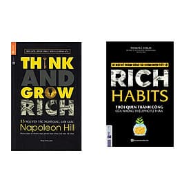 Combo sách 13 Nguyên Tắc Nghĩ Giàu Làm Giàu - Think And Grow Rich và Rich Habit - Thói Quen Thành Công Của Những Triệu Phú Tự Thân tặng cuốn rèn luyện kĩ năng cho bé - Nguyên