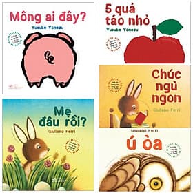 Combo Sách Lật Tương Tác Song Ngữ 0-3 Tuổi: Mẹ Đâu Rồi? + 5 Qủa Táo Nhỏ + Mông Ai Đây? + Ú Oà + Chúc Ngủ Ngon - Nhã Nam
