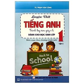 Sách Luyện Viết Tiếng Anh Trình Bày Trên Giấy Ô Li Dành Cho Học Sinh Lớp 1 - Tập 2 - Việt An
