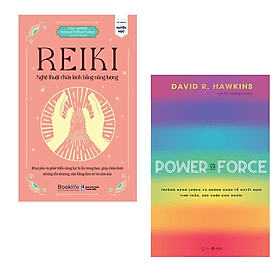Comobo 2 cuốn Sách Chữa Lành : Reiki - Nghệ Thuật Chữa Lành Bằng Năng Lượng + Power Vs Force - Trường Năng Lượng Và Những Nhân Tố Quyết Định Tinh Thần Và Sức Khỏe Con Người - Thu