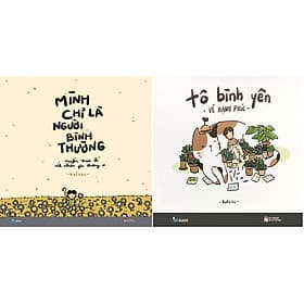 Combo 2 Cuốn Sách Tô Màu Dành Cho Người Lớn: Mình Chỉ Là Người Bình Thường + Tô Bình Yên Vẽ Hạnh Phúc - Hạ