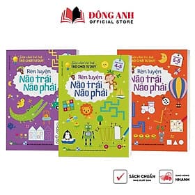 Combo 3 cuốn Sân Chơi Trí Tuệ Rèn Luyện Não Trái Não Phải dành cho bé từ 3-6 tuổi - Việt Hà