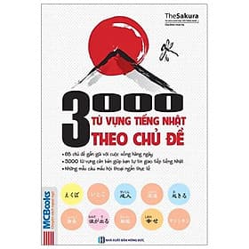 Sách 3000 Từ Vựng Tiếng Nhật Theo Chủ Đề - The Sakura