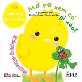 Dtpbooks - Mở ra xem có gì nào! - Chơi cùng gà con (Mới) - Sách Pop-Up có kèm vải nỉ - ED