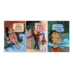 Combo 3 cuốn CẬU BÉ MOMO - Momo, Hoàng Tử Bé Xóm Cúc Lam - Momo, Cư Dân Xóm Hoa Mào Gà - Vòng Nguyệt Quế Cho Momo - Yaël Hassan -NXB Kim Đồng - Hoa Cúc