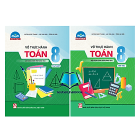 Combo Vở thực hành Toán 8 - Tập 1 + 2 ( Bộ chân trời sáng tạo ) - Chà