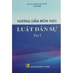 Sách hướng dẫn môn học luật dân sự tập 1 - Nha Nha