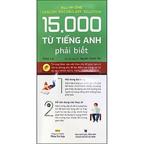 Sách 15.000 từ tiếng Anh phải biết (Quét mã QR và đăng ký để nghe file MP3) - Trí