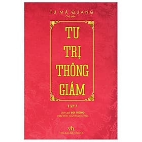 Sách Tư Trị Thông Giám - Tập 3 (Bìa Cứng, Bọc Vải, Phủ Nhũ) - Trí
