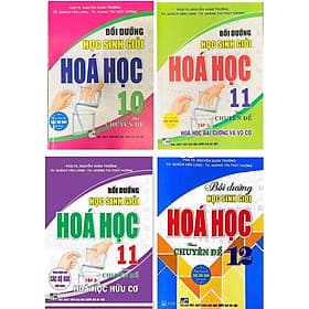 Combo Bồi dưỡng HSG Hóa học theo chuyên đề lớp 10+11+12 (4 cuốn) ( Dùng chung cho các bộ SGK hiện hành (HA) - Theo Theobald