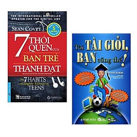 Combo Sách Hay Dành Cho Bạn Trẻ: Tôi Tài Giỏi - Bạn Cũng Thế + 7 Thói Quen Của Bạn Trẻ Thành Đạt - (Top Sách Hot / Tặng Kèm Postcard Greenlife) - HAN