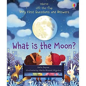 Sách tương tác tiếng Anh - Lift-the-Flap Very First Questions & Answers What Is The Moon? - The First Wild Boar 02 Studio