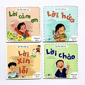 Bộ Sách - Bé Học Cách Nói: Lời Xin Lỗi, Lời Cảm ơn, Lời Hứa, Lời Chào - Chà