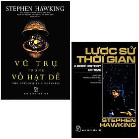 Combo Lược Sử Thời Gian và Vũ Trụ Trong Vỏ Hạt Dẻ - Hạ