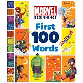 Sách ngoại văn: Marvel Beginnings - First 100 Words - Marvel