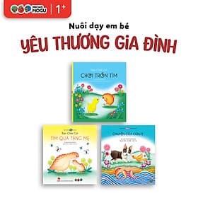 Truyện Ehon bé 1-2-3 tuổi - Bộ 3 cuốn Yêu thương gia đình - 