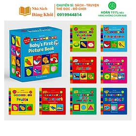 Bộ Bìa Cứng Thư Viện Hình Ảnh Đầu Tiên Cho Bé Về Thế Giới Xung Quanh Baby' First Picture Book (8 Cuốn) - Việt Hà