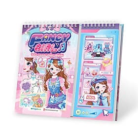 Fancy Girl - Thời trang thần tượng (Tô màu bóc dán hơn 200+ sticker sáng tạo cho bé gái) - Gã