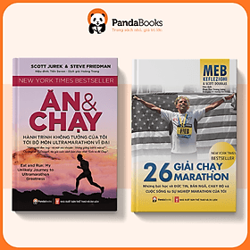Combo 2 cuốn Ăn và chạy + 26 giải chạy marathon - An