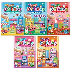Combo 5 cuốn Sách Trò chơi Đồ hàng cho bé gái (Hơn 1000 Stickers) - HAN