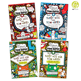 Combo 4 cuốn Tom Gates bản tiếng Việt và Song ngữ Việt-Anh - The Brilliant World of Tom Gates series, Liz Pichon