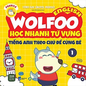 Sách Wolfoo English - Học Nhanh Từ Vựng Tiếng Anh Theo Chủ Đề Cùng Bé - Theo Theobald