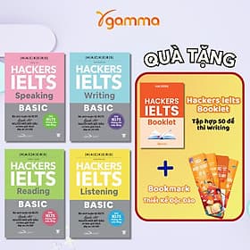Combo 4 Cuốn: Bộ Hackers IELTS Basic - Hackers