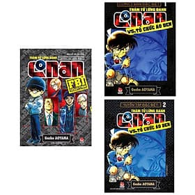 Combo 3 cuốn truyện hấp dẫn Thám Tử Lừng Danh Conan Vs. Tổ Chức Áo Đen - Tập 1 + Tập 2 + Tuyển Tập Đặc Biệt: FBI Selection ( Tặng kèm Postcard Happy Life) - Kim Đồng