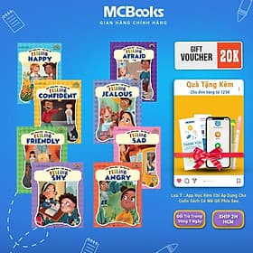 Combo Giỏi tiếng Anh – Vui ứng xử: Feeling Afraid + Friendly + Angry + Sad + Happy + Jealous + Confident + Shy - MCBooks