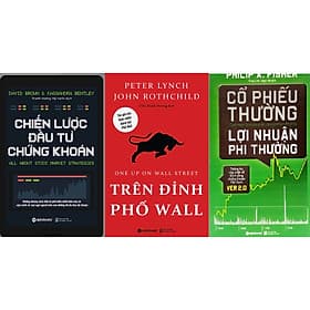 Combo 4 cuốn - Chiến lược đầu tư chứng khoán sách + Cổ phiếu thường lợi nhuận phi thường sách + Trên đỉnh phố wall - Lợi Ỷ Ân