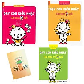 Combo Sách Dạy Con Kiểu Nhật - Giai Đoạn Trẻ 0 Tuổi và Dạy Con Kiểu Nhật - Giai Đoạn Trẻ 1 Tuổi và Dạy Con Kiểu Nhật - Giai Đoạn Trẻ 2 Tuổi ( Tặng Kèm Sổ Tay) - Kubota Kisou