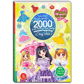 2000 hình dán trang phục công chúa - Công chúa đáng yêu (sách bản quyền) - tái bản - Muyuwenhua