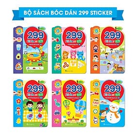 Bộ sách bóc dán phát triển trí tuệ cảm xúc CQ, IQ, EQ 299+ Stickers - Trí