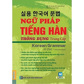 Sách Ngữ Pháp Tiếng Hàn Thông Dụng Trung Cấp (Kèm CD Hoặc Dùng App) - Mcbooks