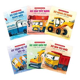 Combo Thế Giới Xe Công Trình (6 Cuốn) - Nha Nha