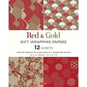 Red & Gold Gift Wrapping Papers - Dermot Berkery