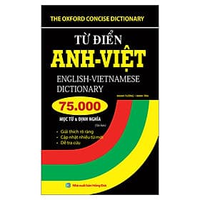 Từ Điển Anh Việt 75000 Mục Từ Và Định Nghĩa (Bìa Mềm) (Tái Bản) - Mạnh Tường
