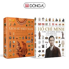 Combo 2 cuốn: Lịch sử Việt Nam bằng hình + Hồ Chí Minh - Tiểu sử bằng hình - Tiểu Minh