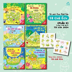 Bộ Sách Ehon Cho Bé Từ 3 Đến 6 Tuổi - Mười Chú Ếch - Văn