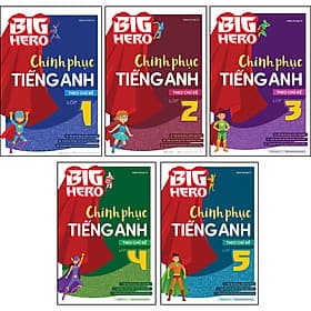 Combo Big Hero Chinh phục Tiếng Anh theo chủ đề Lớp 1-2-3-4-5 (5 Cuốn) - Theo Theobald